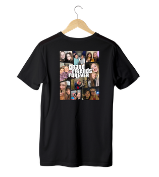Футболка Ponty Shop з вашим фото "Grand Friends Forever" - Чорний - XL