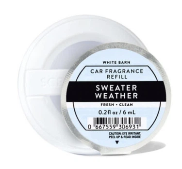 Ароматизатор для авто Bath and Body Works SWEATER WEATHER 6 мл