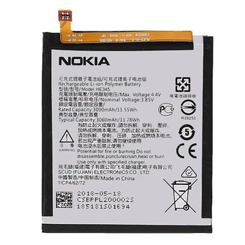 Акумулятор Nokia 6.1 Dual Sim, HE345, Original - 184174