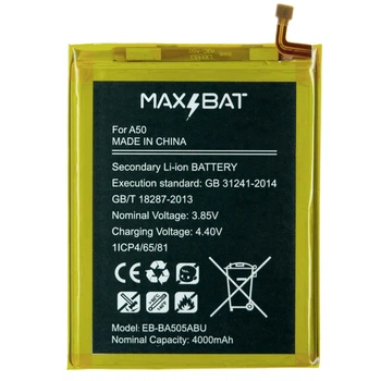 Акумулятор Samsung A205 Galaxy A20 / A305 Galaxy A30 / A307 Galaxy A30s / A505 Galaxy A50 / A507 Galaxy A50s, Max Bat, High quality - 358957