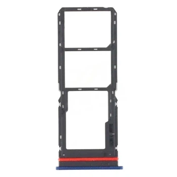 Держатель SIM-карты Vivo Y01 / Y15A / Y15s, С разъемом на карту памяти, Синий - 564686