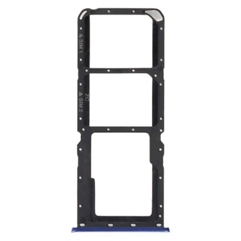 Держатель SIM-карты OPPO Realme XT, С разъемом на карту памяти, Синий - 564642