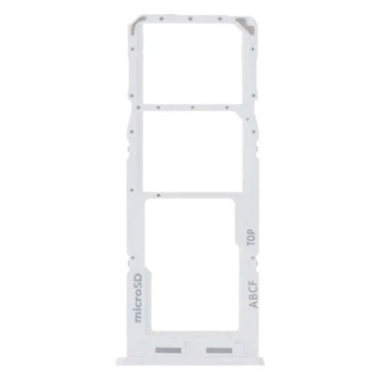 Держатель SIM-карты Samsung A236 Galaxy A23, С разъемом на карту памяти, Белый - 564647