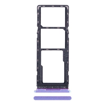 Держатель SIM-карты Tecno Spark 8C, С разъемом на карту памяти, Фиолетовый - 627551