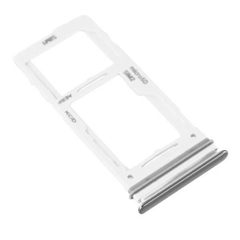 Держатель SIM-карты Samsung A525 Galaxy A52 / A526 Galaxy A52 / A725 Galaxy A72, С разъемом на карту памяти, Серебряный - 222814
