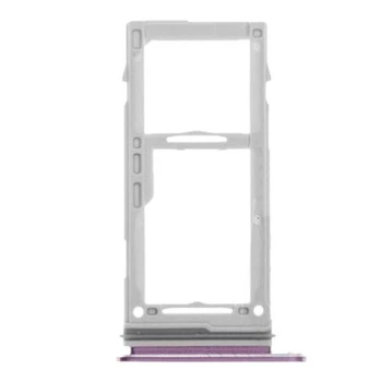 Держатель SIM-карты Samsung G965F Galaxy S9 Plus, С разъемом на карту памяти, Фиолетовый - 176397