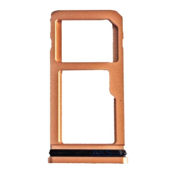 Держатель SIM-карты Nokia 8 Dual Sim, С разъемом на карту памяти, Золотой - 189925