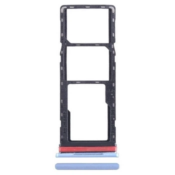 Держатель SIM-карты Infinix Hot 20i, С разъемом на карту памяти, Голубой - 424841