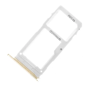 Держатель SIM-карты Samsung A530 Galaxy A8 / A730 Galaxy A8 Plus, С разъемом на карту памяти, Золотой - 176917