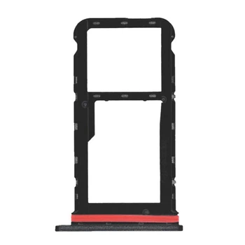 Держатель SIM-карты Motorola XT2135 Moto G60, С разъемом на карту памяти, Черный - 328403