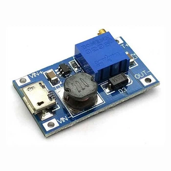 Преобразователь повышающий 2-24В 2А с micro-USB разъёмом - 415326