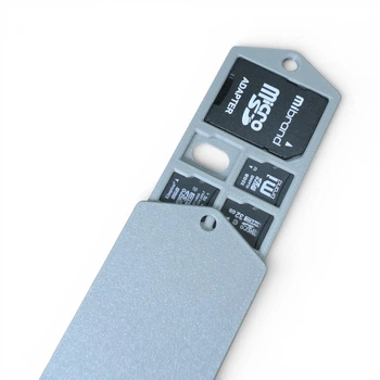 Бокс для зберігання карт пам'яті (1 шт SD, 10 шт Micro SD), сірий
