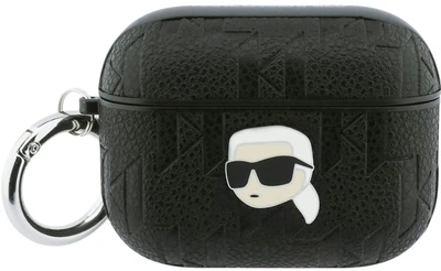 Чехол Karl Lagerfeld Monogram Karl Head для Apple AirPods Pro 3 Black (3666339574635)