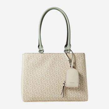 Сумка шоппер женская из искусственной кожи Calvin Klein 603052979 Бежевый/Молочный (1159853395)