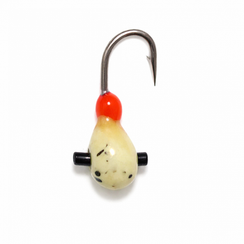 Мормишка Intech Ice Jig Кулька з отвором (кембрик+бісер) 0,55г (1шт) #08 мрамор FS0638281