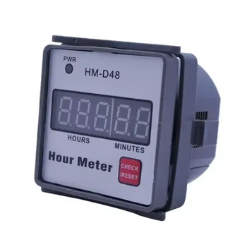 Счётчик моточасов HM-D48, индикатор времени работы 220V. для генератора