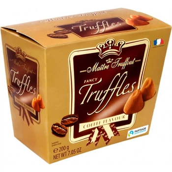 Цукерки Maitre Truffout Truffles Coffee Flavour 200 г