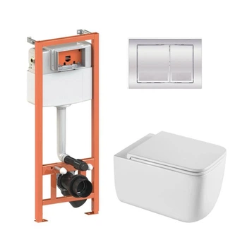 Инсталляция 4 в 1 Qtap Nest Gemini Хром (QT2533076EUQW46161)