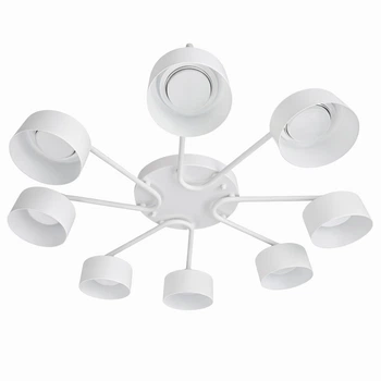 Люстра потолочная DUSHA MS228 - 8 x GX53 белый/молочный LIGHT SET