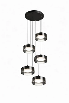 Люстра подвесная DUSHA MS241-D5 x GX53 черный/дымчатый LIGHT SET