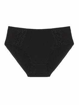 Труси жіночі котонові Power Flower 18 2XL (50-52) чорні