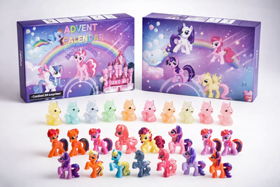 Набор Адвент-календарь Пони My Little Pony, коробка-сюрприз, 24 окошка