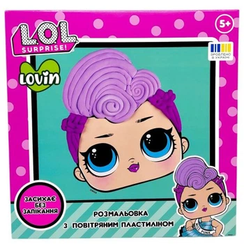 Раскраска пластилином "l.o.l. Surprise!" (miss punk)