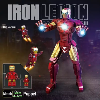 Конструктор Залізна людина Iron Legion Mark III, 466 деталь