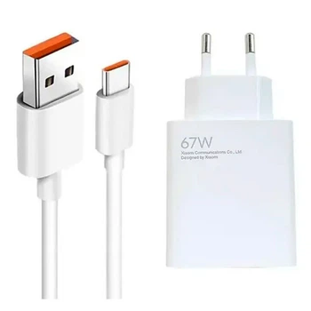 СЗУ Xiaomi, С кабелем, Type-C, Белый - 384350