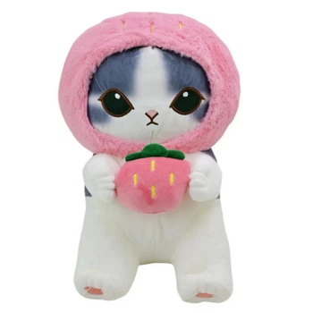Мягкая игрушка Mofusand котик высококачественный плюш 45 см розовый (672084)