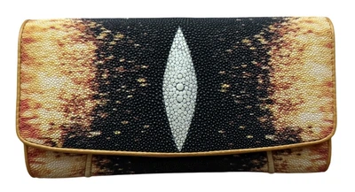 Гаманець жіночий Ekzotic Leather 10x18.5 см Золотистий (stw9)