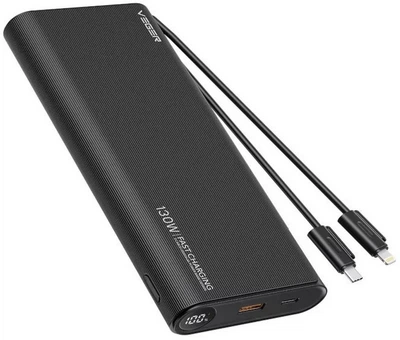 УМБ Veger TCE130 25000mAh PD 130W Type-C + Lightning Black (W2503)