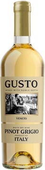 Вино Gusto Pinot Grigio Veneto біле сухе 0.75 л 12% (8032665881740)
