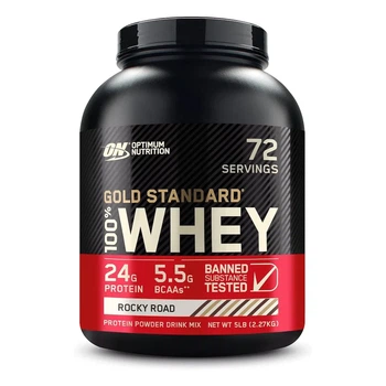 Сироватковий протеїн, Gold Standard, шоколад з маршмеллоу, Optimum Nutrition, 2270 г