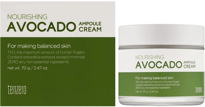 Крем для лица из авокадо Tenzero Nourishing Avocado Ampoule 2X Cream 70 г (8809628885165)