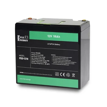 Акумулятор літій залізо фосфатний LiFePO4 Full Energy FEG1218 12.8V 18Ah for UPS