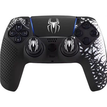 Чехол на геймпад Silicone Case для Sony DualSense Spider-Man + Touch Pad Sticker Black [156500]