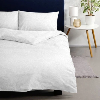 Комплект постільної білизни SoundSleep White Elegance бязь полуторний 150х220 см білий (2800005034585)