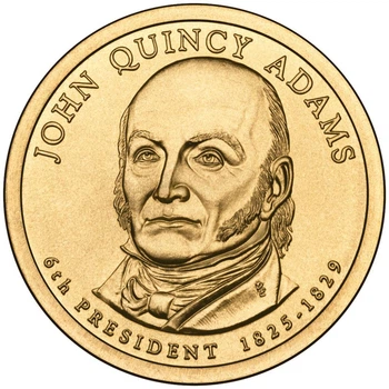 Монета США 1 доллар 2008 D «6-й Президент Джон Квинси Адамс» UNC (KM#427)