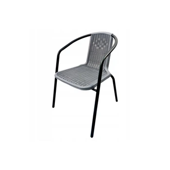 Стул садовый с искусственного ротанга Garden Chair Prato SC-039P Серый