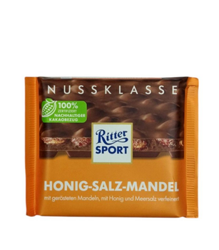 Шоколад Ritter Sport Honig Salz Mandel з медом, сіллю та мигдалем 100 г (59034)
