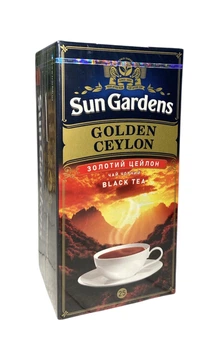 Чай Sun Gardens Золотий Цейлон чорний в конвертиках 25 шт 42,5 г (60449)