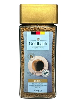 Кава Goldbach Decaf без кофеїну розчинна 100 г в скляній банці (61016)
