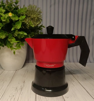 Гейзерна кавоварка Maestro Espresso Mocha алюмінєва 150 мл 1657-3 чашки (59793)