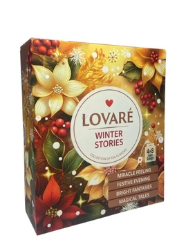 Чай Lovare Winter Stories Новорічний набір чорного асорті 32 пакетика (60882)