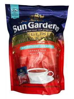 Чай Sun Gardens English Breakfast чорний 100 шт в конвертах 200 г (60965)