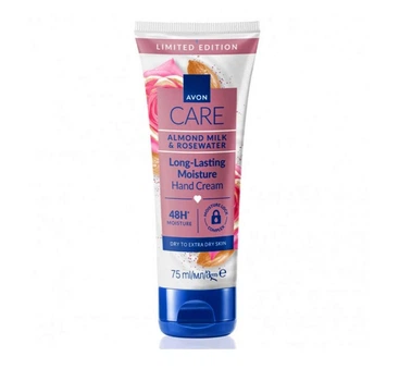 Крем для рук Avon Care Almond Milk & Rosewater Long-Lasting Moisture Hand Cream 48H Moisture з мигдальним молочком і трояндовою водою 75 мл