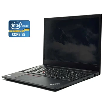 Ноутбук Lenovo ThinkPad E590 / 15.6" (1920x1080) IPS / Intel Core i5-8265U (4 (8) ядра по 1.6 - 3.9 GHz) / 8 GB DDR4 / 128 GB SSD / Intel UHD Graphics 620 / WebCam / Win 10 Pro б/у