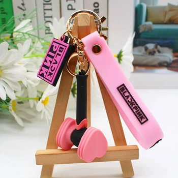 Брелок підвіска Молот Блек Пінк Лайтстік Lightstick Black Pink 7 см Kpop