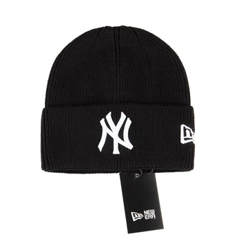 Шапка с принтом New York Yankees унисекс черная (sh103)